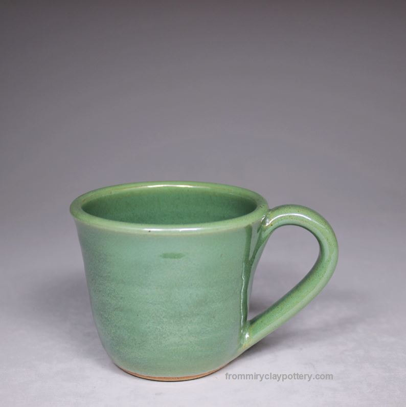 Spring Green wheel-thrown stoneware Mini Mug