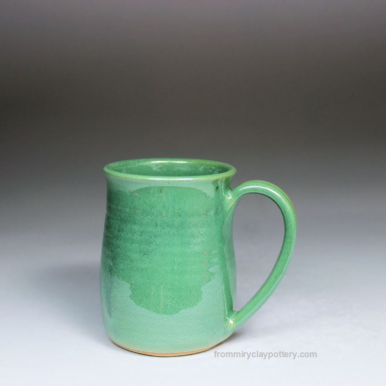 Spring Green wheel-thrown stoneware Mug